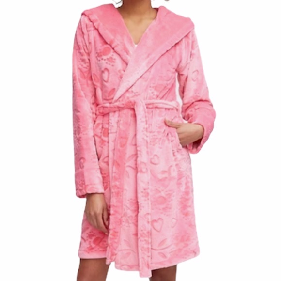 Vera Bradley Sweethearts and Flowers Bathrobe Pink Small to XLarge - Picture 1 of 7
